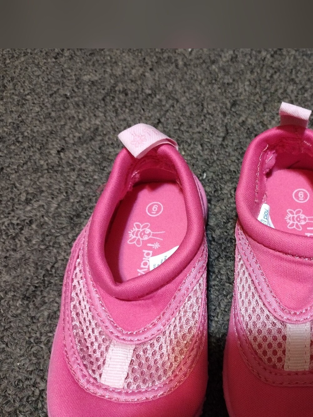I Play Girls Pink Slip-On Water Shoes Size 6